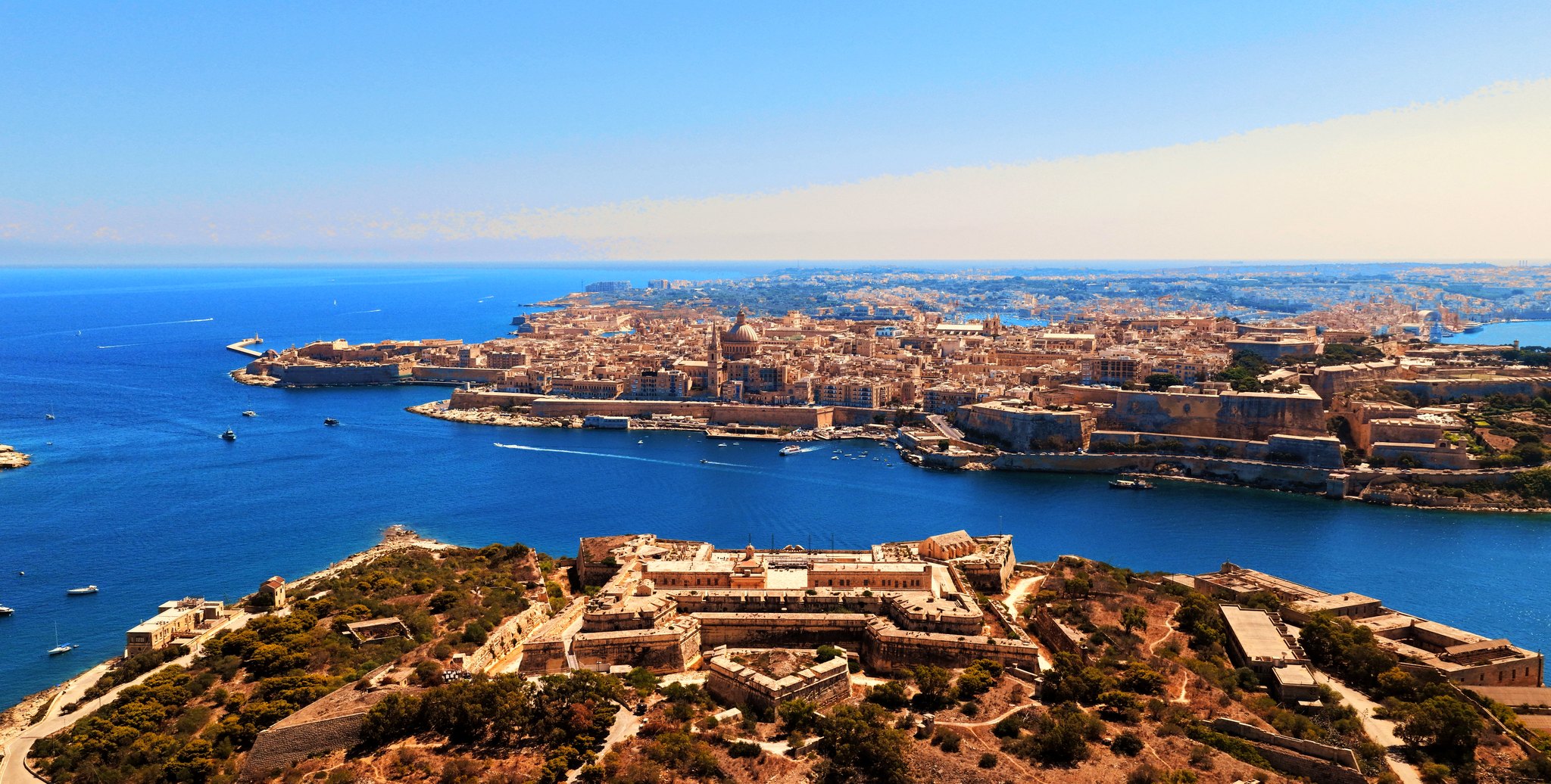Fort Manoel & Valletta Harbour Panorama