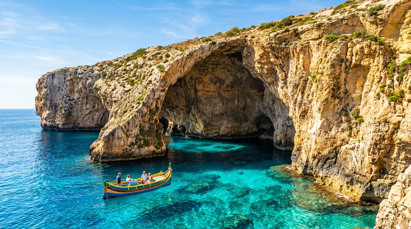 Blue Grotto Sea Caverns Malta