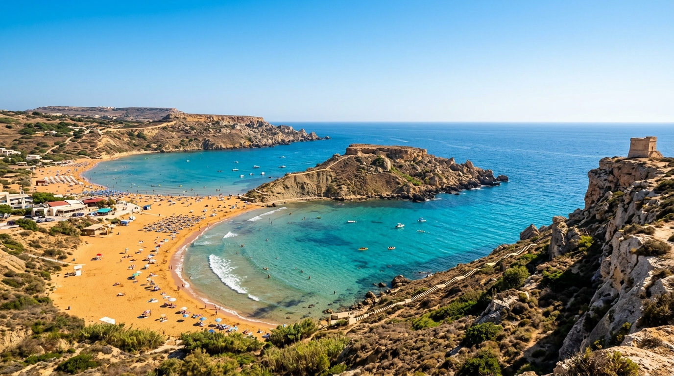 Malta Sandy Beaches Mellieha & Golden Bay