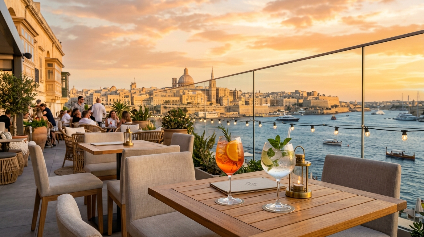 Malta Pre-Party Bars & Rooftops