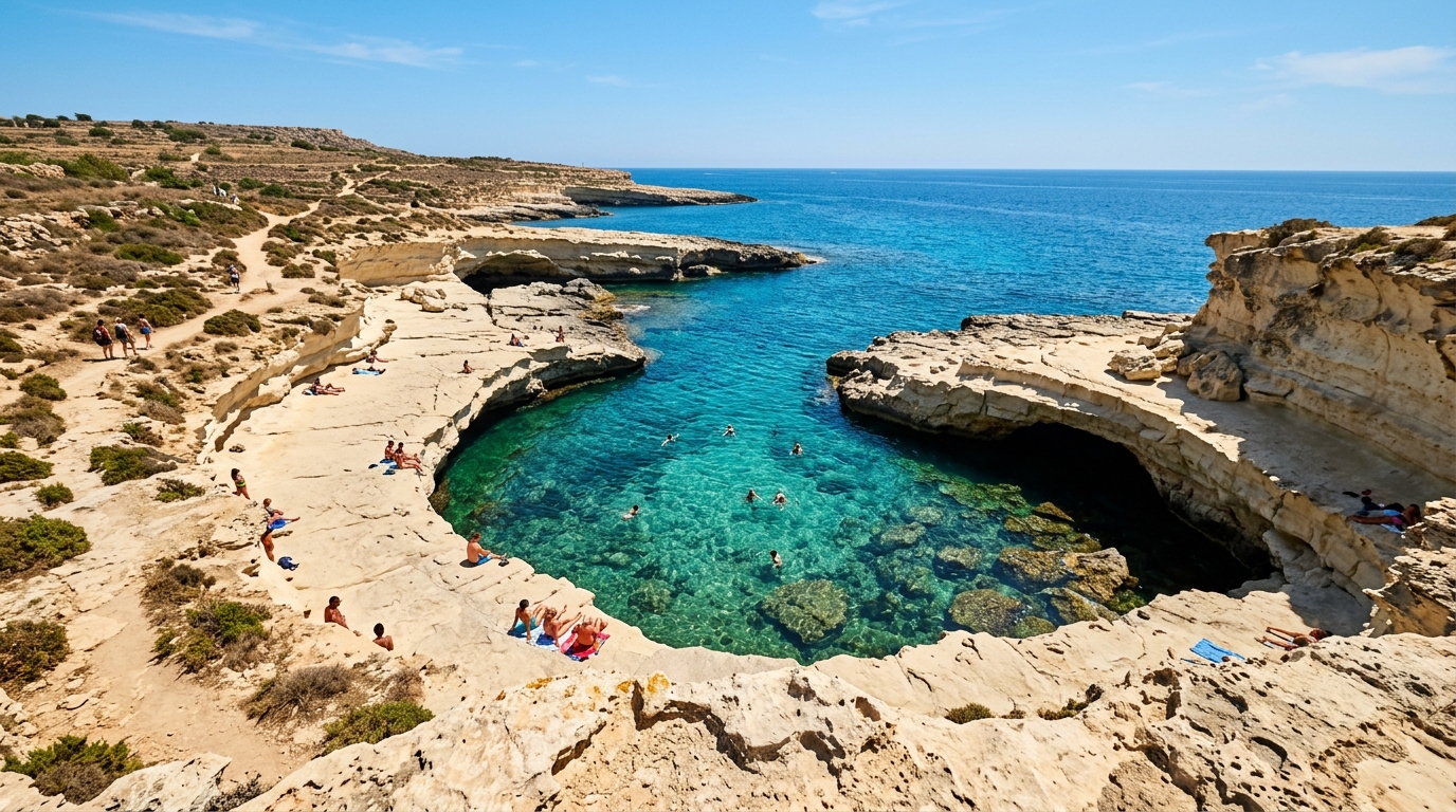 St. Peter's Pool Cliff Jumping Malta